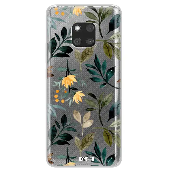 Fall Flowers Huawei Mate 20 Pro Clear TPU Case
