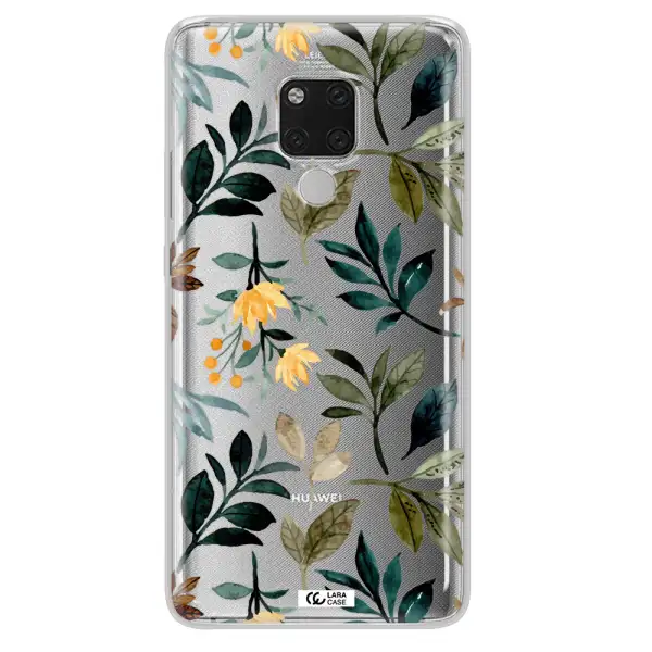 Fall Flowers Huawei Mate 20X Clear TPU Case