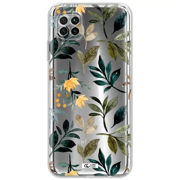 Fall Flowers Huawei Nova 7I Clear Tpu Case