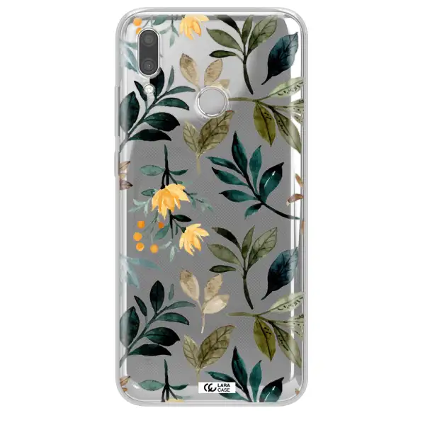 Fall Flowers Huawei P Smart 2019 Clear TPU Case
