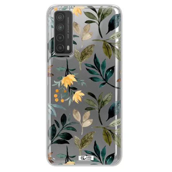 Fall Flowers Huawei P Smart 2021 Clear TPU Case