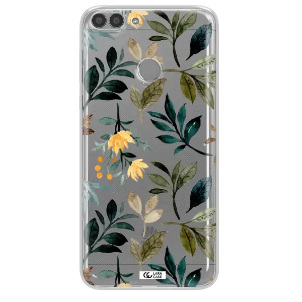 Fall Flowers Huawei P Smart Clear TPU Case
