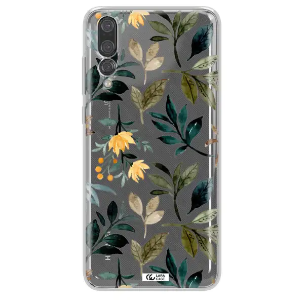 Fall Flowers Huawei P20 Pro Clear TPU Case