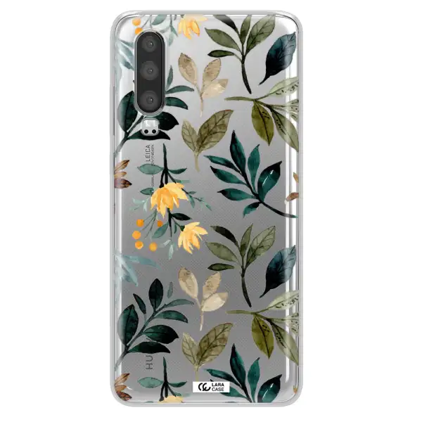 Fall Flowers Huawei P30 Clear TPU Case