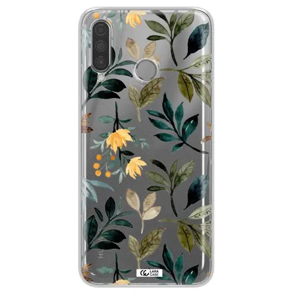 Fall Flowers Huawei P30 Lite Clear TPU Case