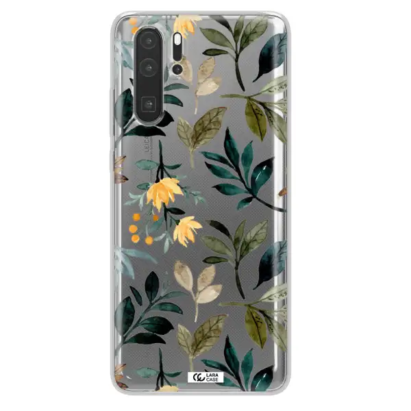 Fall Flowers Huawei P30 Pro Clear TPU Case
