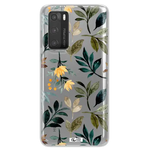 Fall Flowers Huawei P40 Clear TPU Case