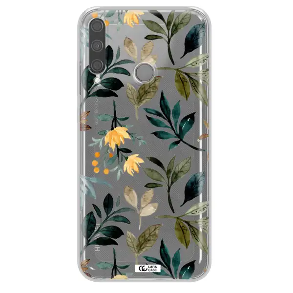 Fall Flowers Huawei P40 Lite E Clear TPU Case