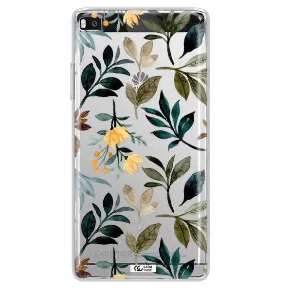Fall Flowers Huawei P8 Clear TPU Case