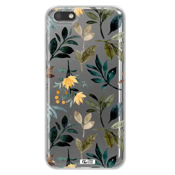 Fall Flowers Huawei Y5 2018 Clear TPU Case