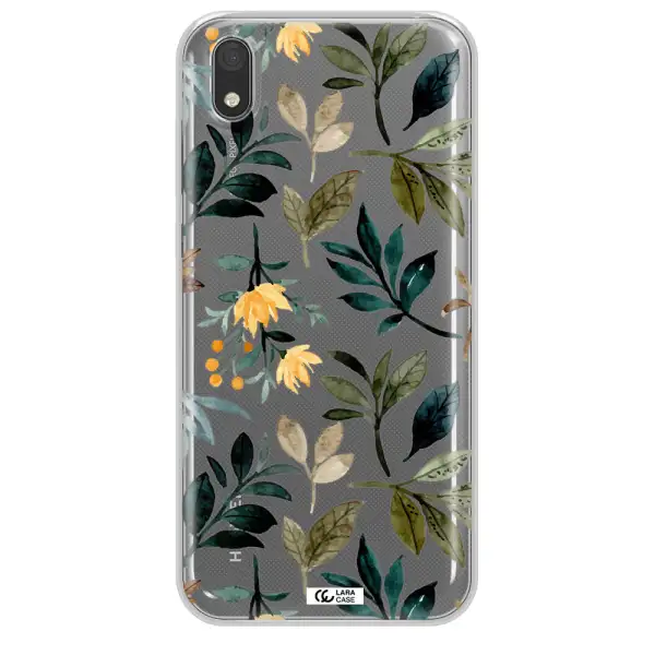 Fall Flowers Huawei Y5 2019 Clear TPU Case