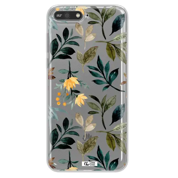 Fall Flowers Huawei Y6 2018 Clear TPU Case