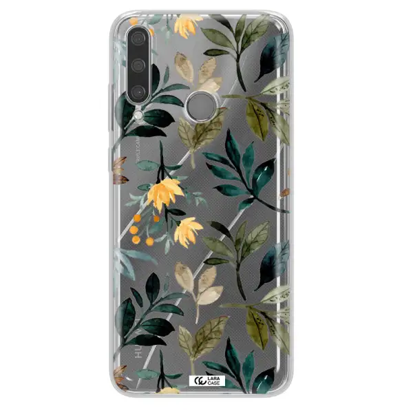 Fall Flowers Huawei Y6P Clear TPU Case