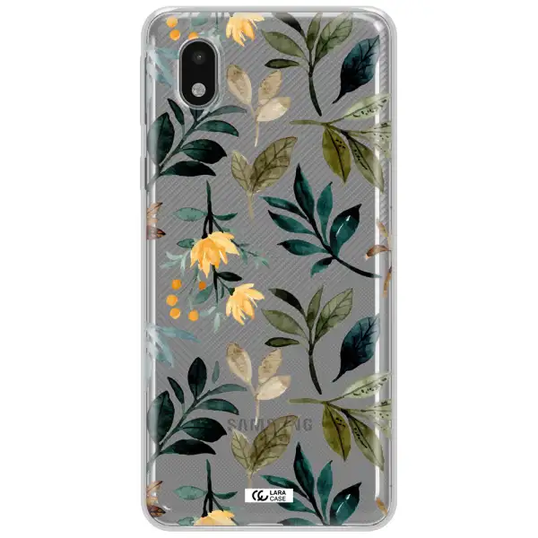 Fall Flowers Samsung A01 Core Clear Tpu Case