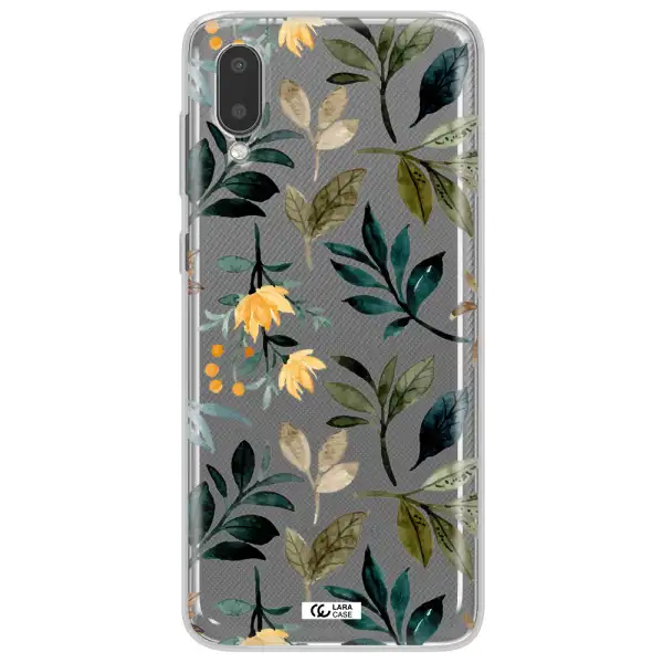Fall Flowers Samsung A02 Clear TPU Case