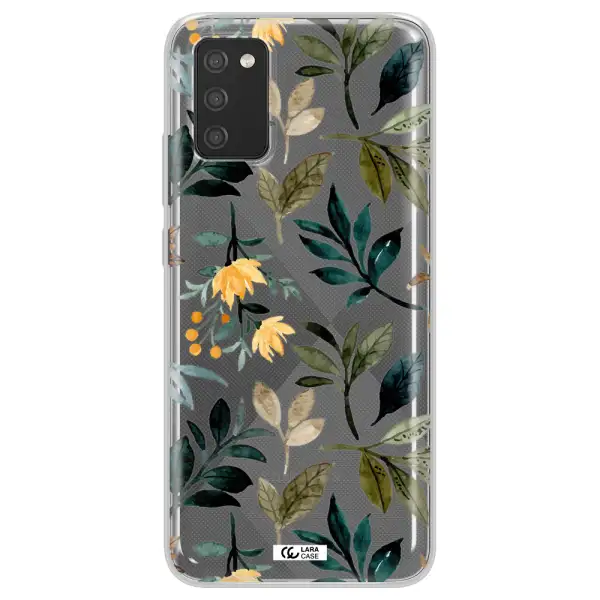 Fall Flowers Samsung A02S Clear TPU Case