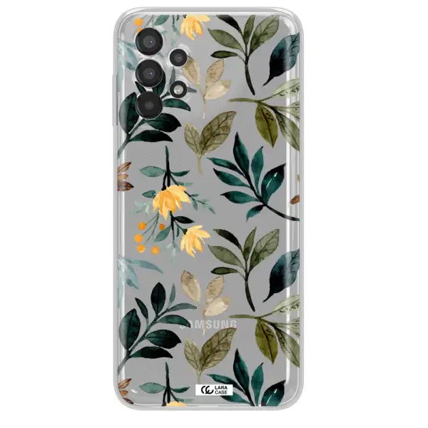 Fall Flowers Samsung A13 Clear TPU Case