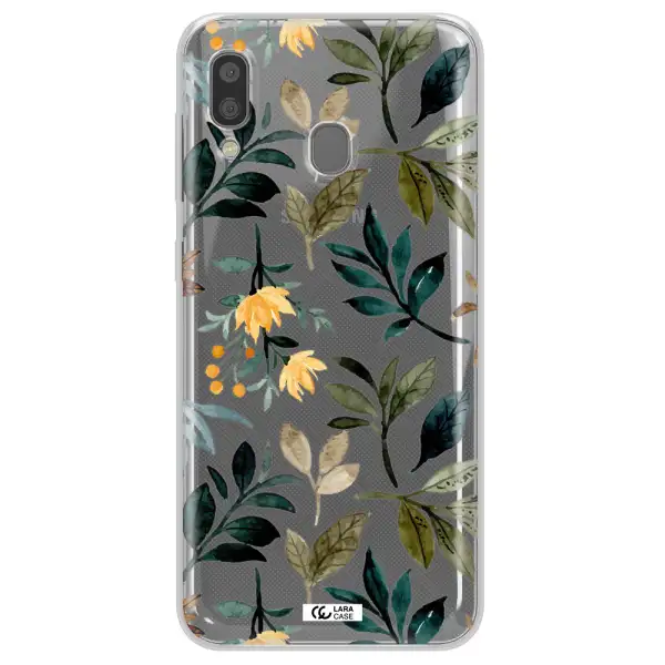 Fall Flowers Samsung A20 Clear TPU Case