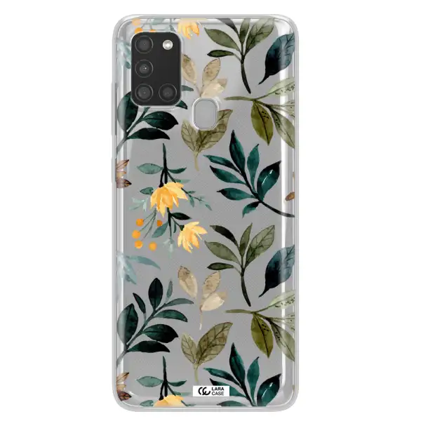 Fall Flowers Samsung A21S Clear TPU Case