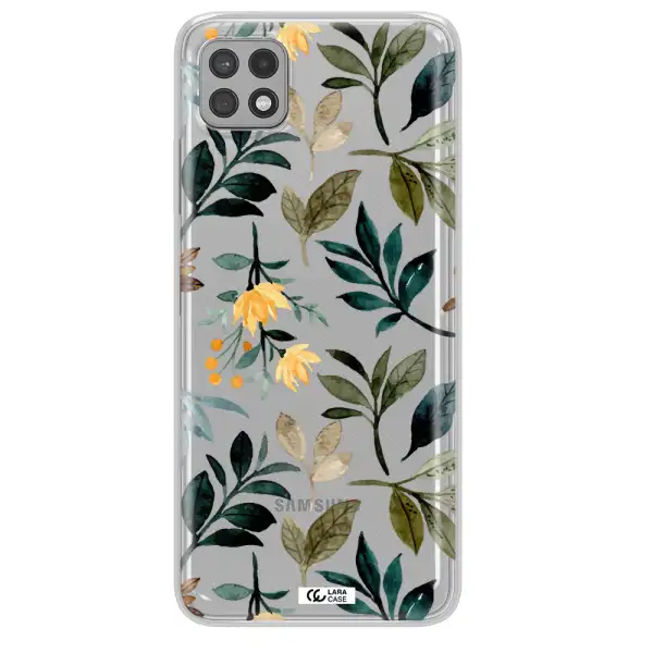 Fall Flowers Samsung A22 5g Clear TPU Case