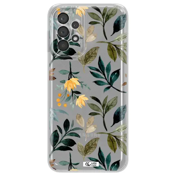 Fall Flowers Samsung A23 5G Clear Tpu Case