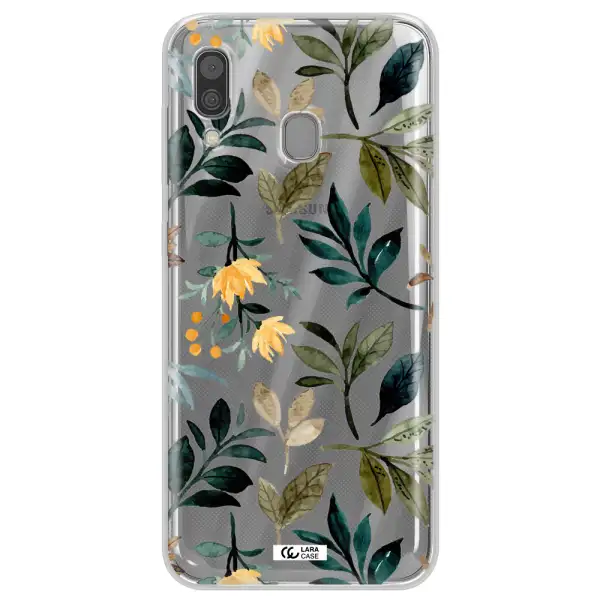 Fall Flowers Samsung A30 Clear TPU Case