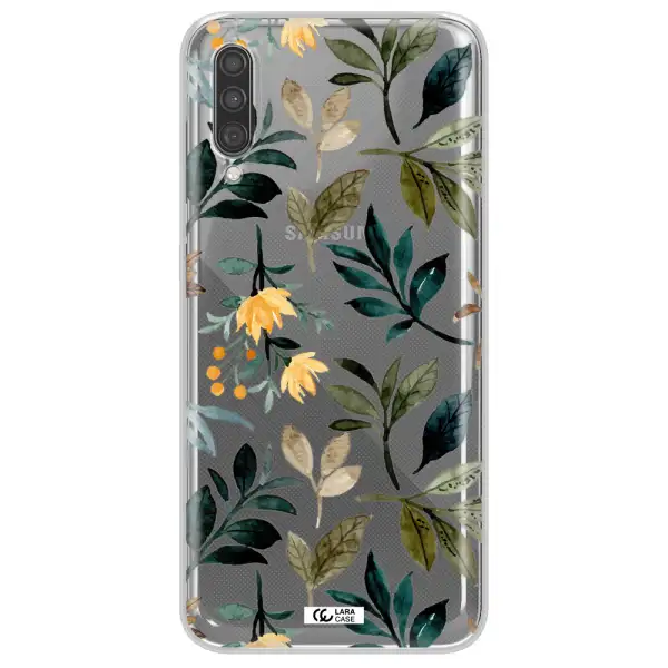 Fall Flowers Samsung A30S Clear TPU Case