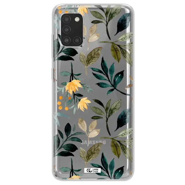 Fall Flowers Samsung A31 Clear TPU Case