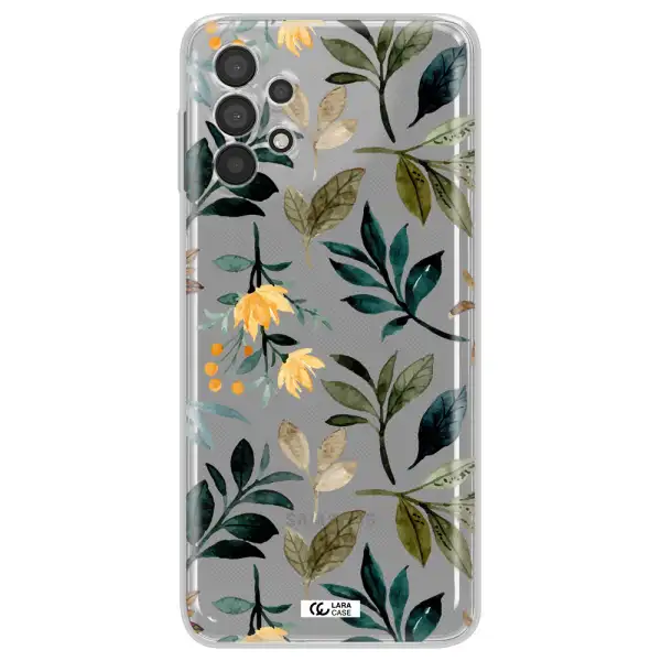 Fall Flowers Samsung A32 Clear TPU Case