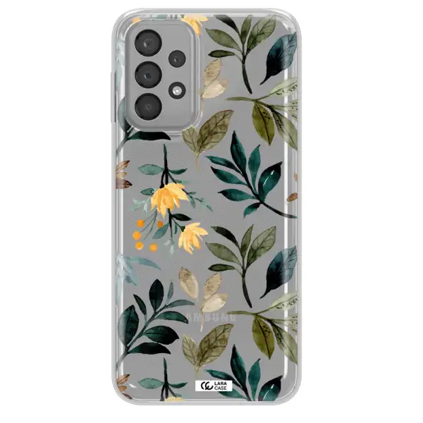 Fall Flowers Samsung A33 Clear TPU Case