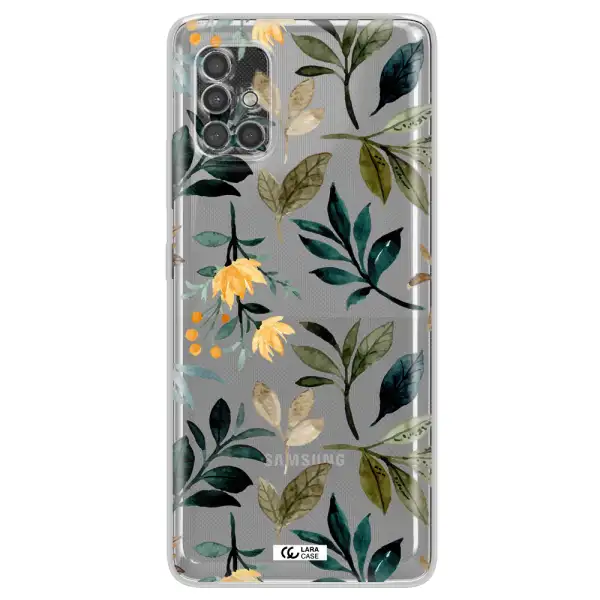 Fall Flowers Samsung A40S Clear Tpu Case
