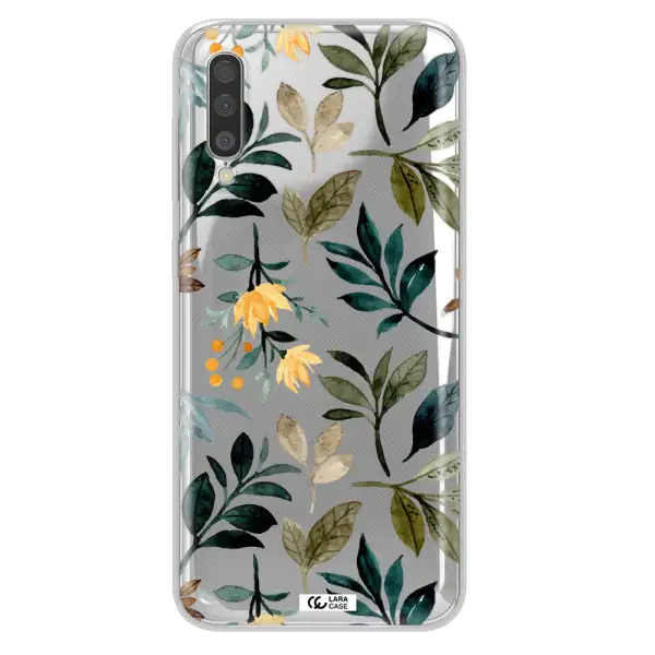 Fall Flowers Samsung A50 Clear TPU Case