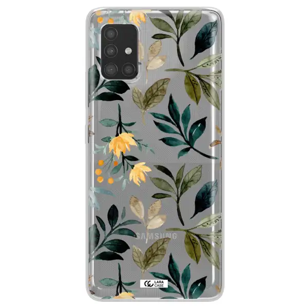 Fall Flowers Samsung A51 Clear TPU Case