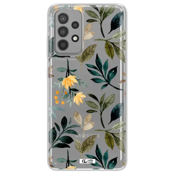 Fall Flowers Samsung A52 Clear TPU Case