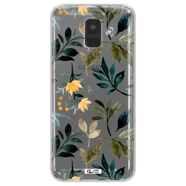 Fall Flowers Samsung A6 Clear TPU Case