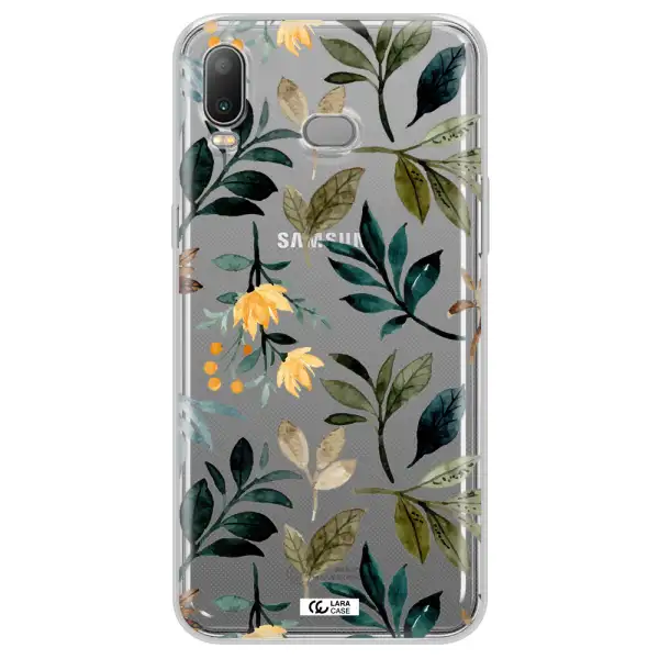 Fall Flowers Samsung A6S Clear TPU Case