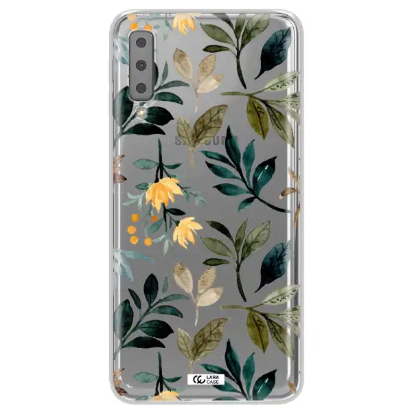 Fall Flowers Samsung A7 2018 Clear TPU Case