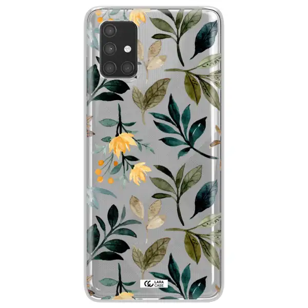 Fall Flowers Samsung A71 Clear TPU Case