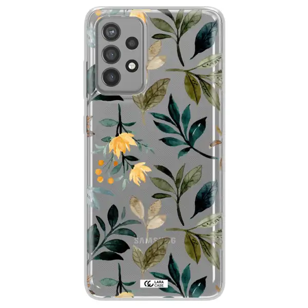 Fall Flowers Samsung A72 Clear TPU Case
