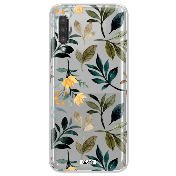 Fall Flowers Samsung A90 Clear TPU Case
