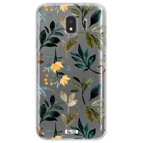 Fall Flowers Samsung J4 Clear TPU Case