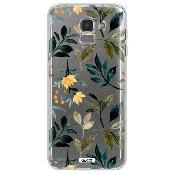 Fall Flowers Samsung J6 Clear TPU Case