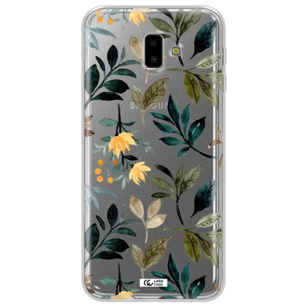 Fall Flowers Samsung J6 Plus Clear TPU Case
