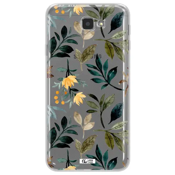 Fall Flowers Samsung J7 Prim Clear TPU Case
