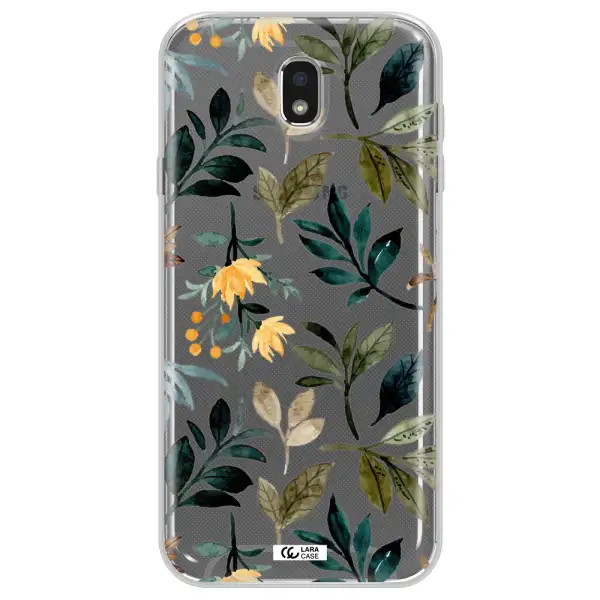 Fall Flowers Samsung J7 Pro Clear TPU Case