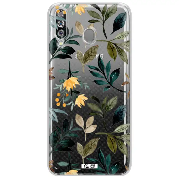 Fall Flowers Samsung M30 Clear TPU Case