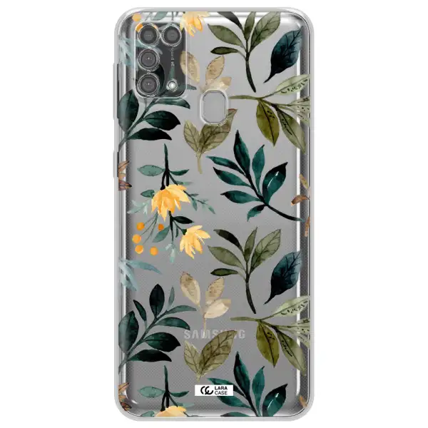 Fall Flowers Samsung M31 Clear TPU Case