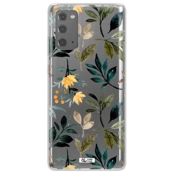 Fall Flowers Samsung Note 20 Clear TPU Case