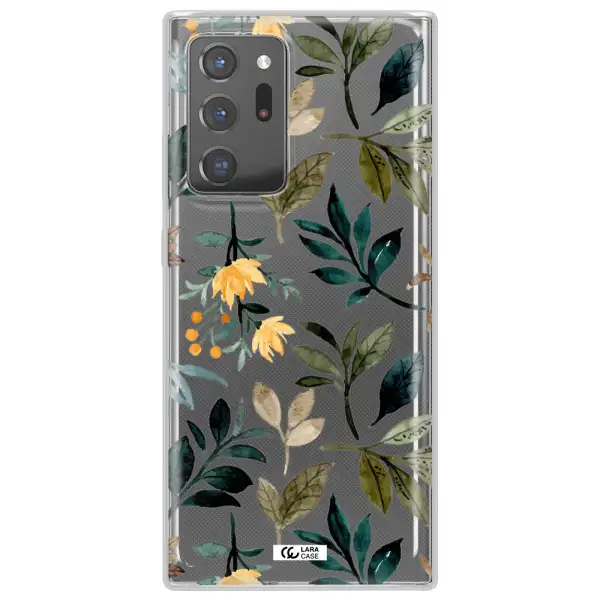 Fall Flowers Samsung Note 20 Ultra Clear TPU Case