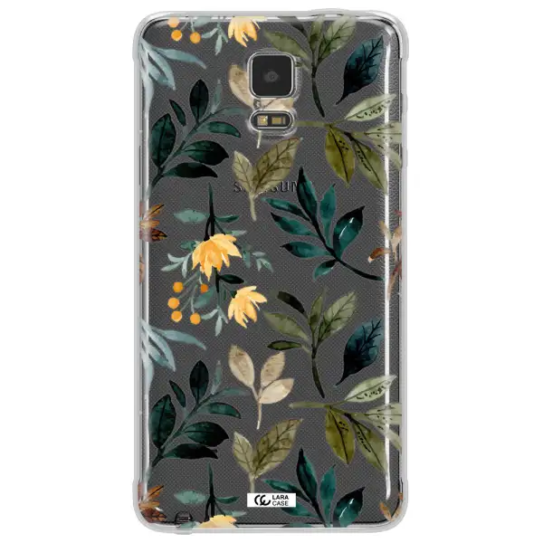 Fall Flowers Samsung Note 4 Clear TPU Case